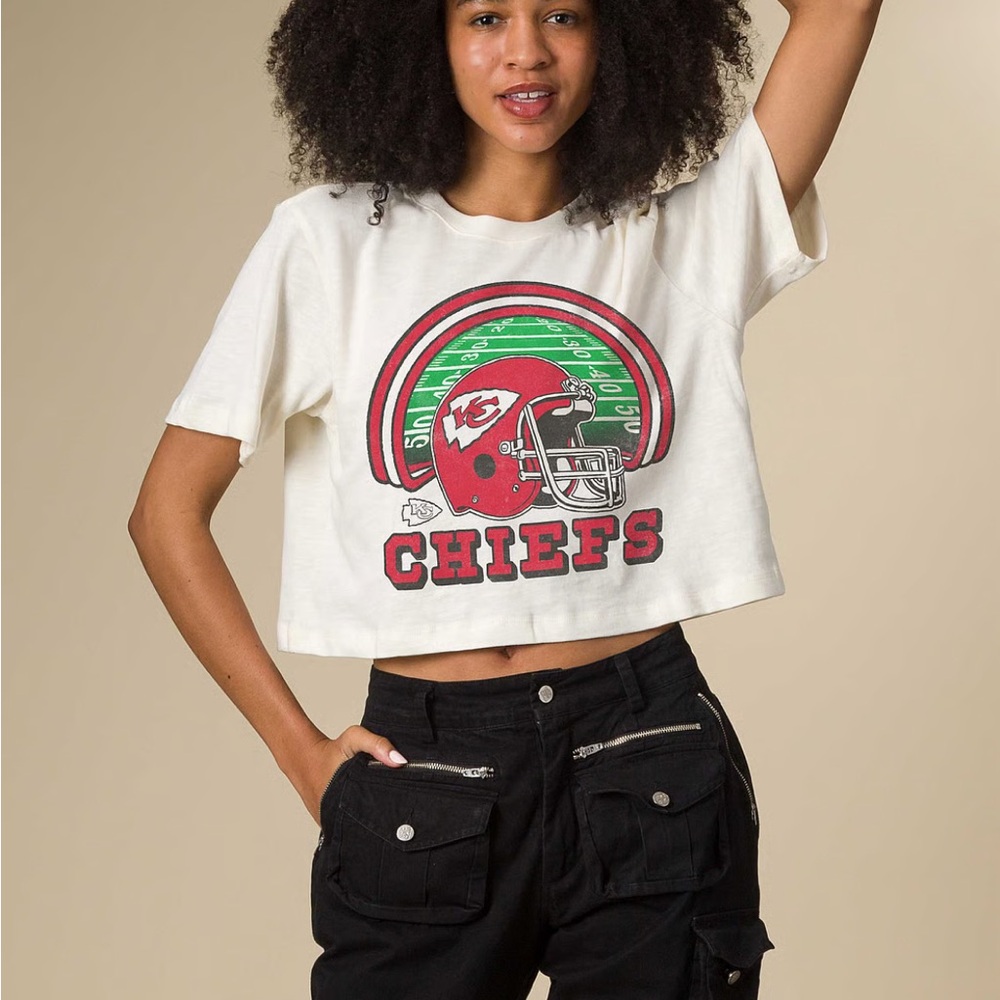 Kansas City Chiefs cropped shirt